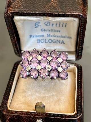 Anello Vintage Argento 925 Ametiste