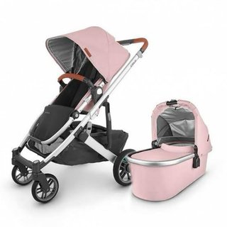 Carrito Uppababy Cruz V2 + Capazo Rosa