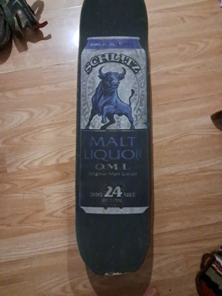 Skate Board Schlitz Malt Liquor