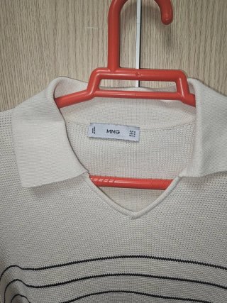 Sudadera MNG rayas cuello polo