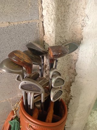 Bolsa de golf con palos