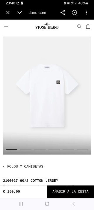 Camisa Stone Island Blanca original