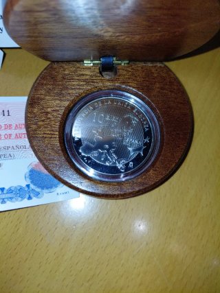 Moneda 10€ Plata Presidencia UE 2002