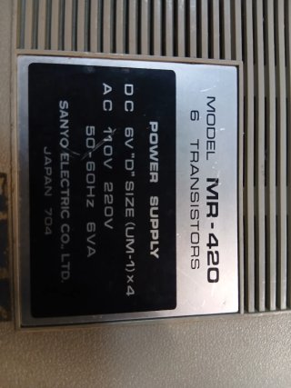 Registratore Sanyo MR 420