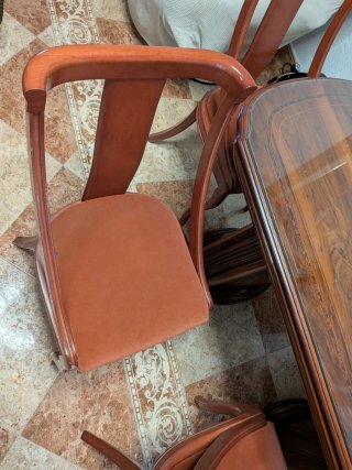 Mesa de comedor de salon con 6 sillas a juego