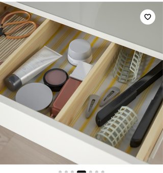 Tocador IKEA blanco y cristal