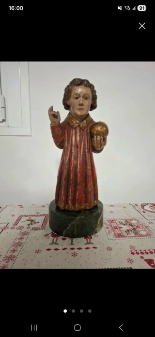 Ultimo precio niño Jesús S. XVIII escuela castella