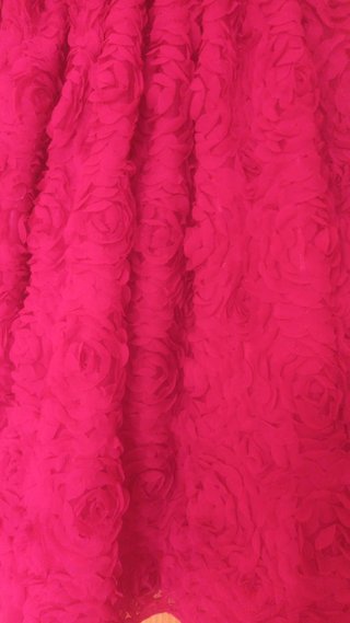 Vestido fiesta niña rosa/rojo
