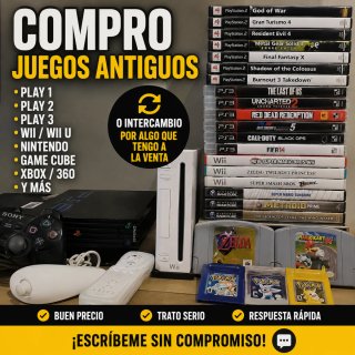 PS1, PS2, PS3, Wii, Ds, 3ds etc