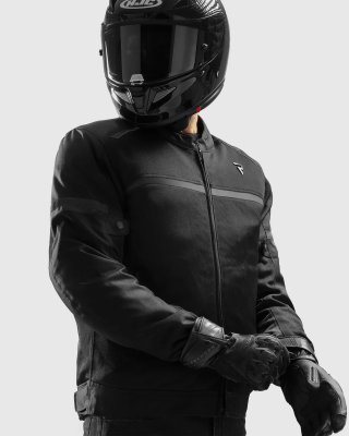 Chaqueta Moto Verano Rebelhorn Echo Negra
