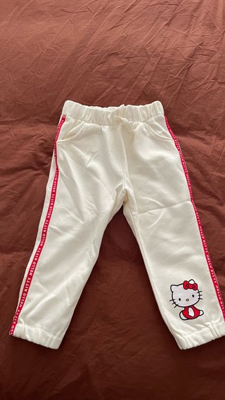 Pantalón Hello Kitty Blanco Talla 98cm