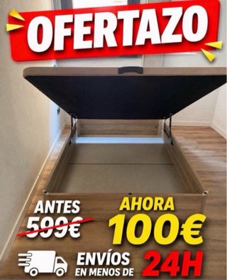 Canapé abatible de madera