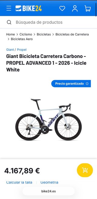 Bicicleta Giant Propel Advanced 1 Pro Talla M