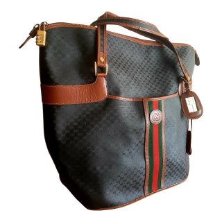 Bolso de viaje Gucci Negro Marrón