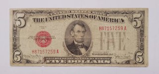 US Legal Tender $.5 Serie 1928f VG/mb