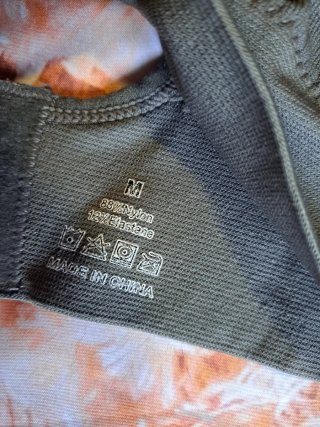 Sujetador deportivo gris talla m