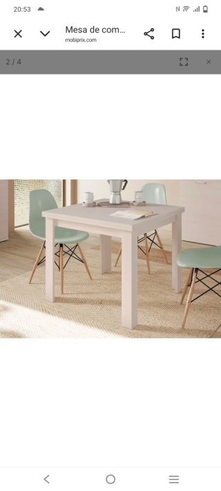 Mesa comedor nueva cuadrada de madera