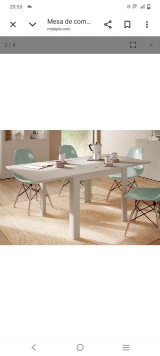 Mesa comedor nueva cuadrada de madera