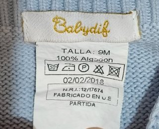 Ranita bebé azul  9 meses