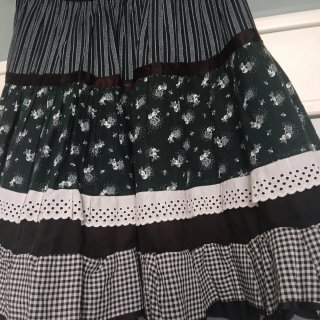 Minifalda Vintage,algodón texturizado