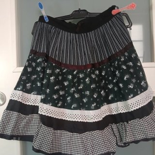 Minifalda Vintage,algodón texturizado