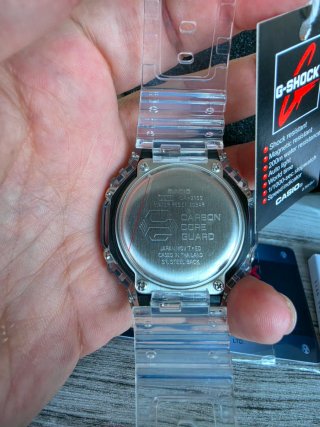 Orologio Casio G-Shock trasparente blu