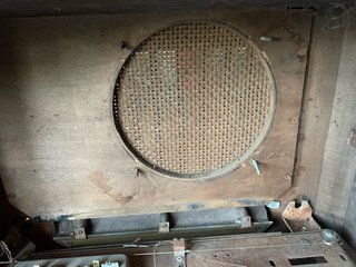 Radio d'epoca in legno scatola