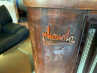 Radio d'epoca in legno scatola
