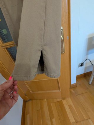 Pantalón vaquero mujer beige