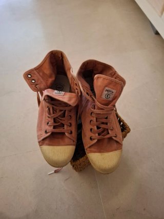 Botines Natural World Algodón Naranja
