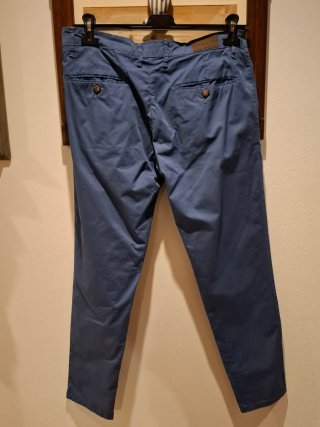 Pantaloni Massimo Rebecchi blu cotone stretch 50