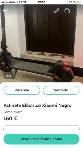 Patinete Eléctrico Xiaomi Negro