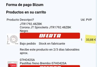 Corona Trasera 48 Dientes JTR1792ZBK