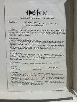 Harry Potter Laberinto Mágico Quidditch
