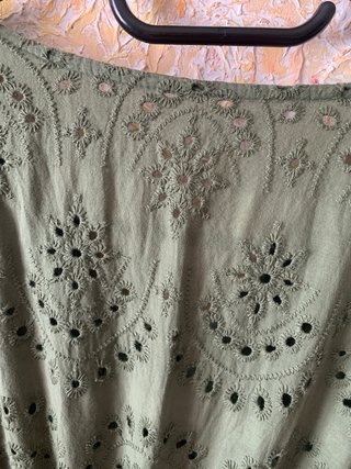 Vestito sangallo verde taglia unica