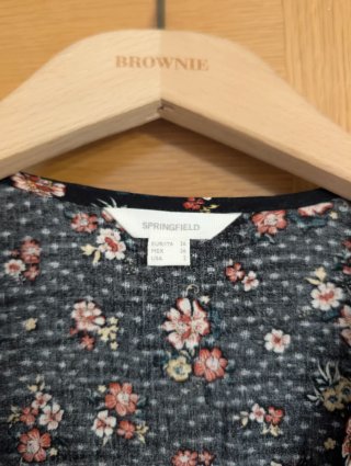 Vestido estampado floral mujer