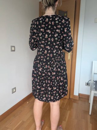 Vestido estampado floral mujer