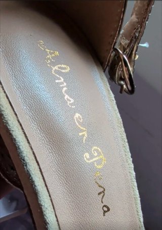 Sandalias mujer pedrería doradas talla 36