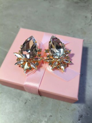 Pendientes Coctel Italia Oro Blanco