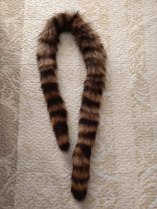 Cuello vintage piel mapache