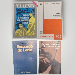 Lote 4 Libros V.I. Lenin y G. Lukacs