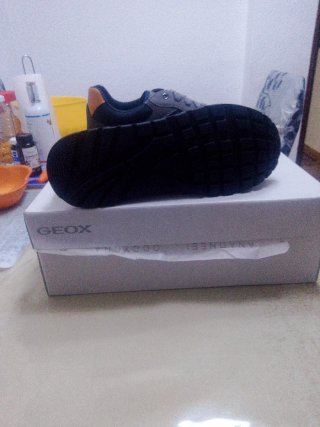 Zapatillas Geox Marrón y Gris