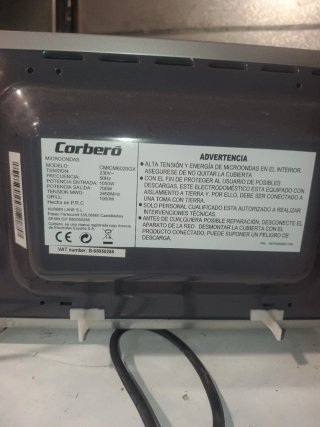 Microondas Corbero grill