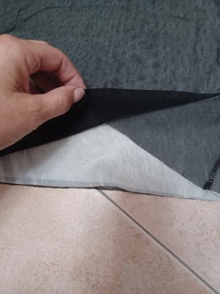Maglia nera trasparente taglia unica