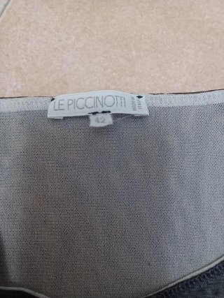 Maglia nera trasparente taglia unica