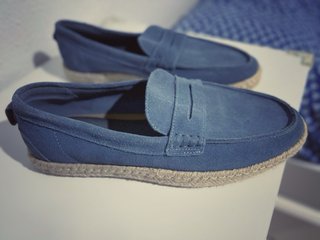 Mocasines Zara Azul