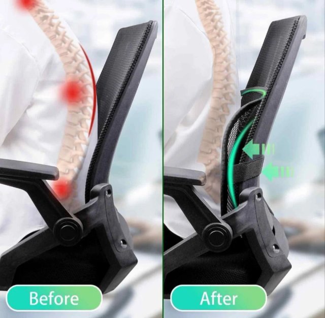 Pack 2 Soportes Lumbar Silla Malla