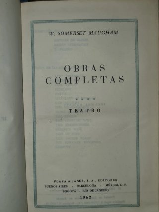 Obras Completas W. Somerset Maugham (4 Tomos)