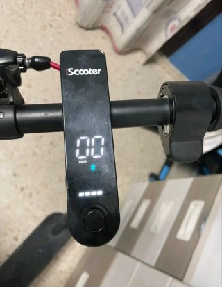 Patinete Eléctrico Negro iscooter doble suspensión