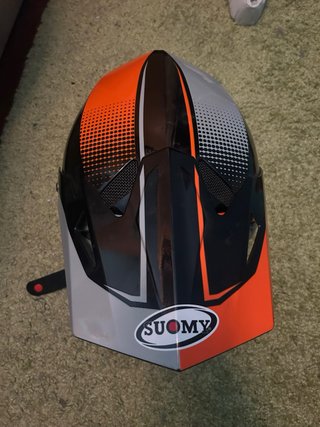 Casco Enduro SUOMY Negro Naranja talla L